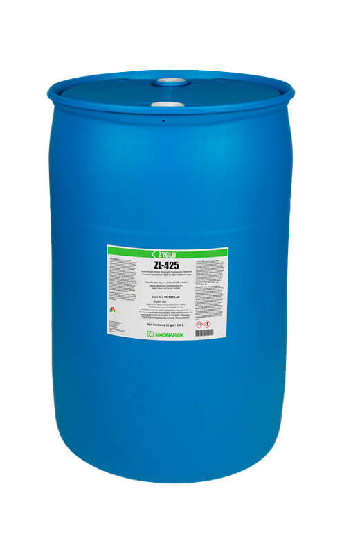 ZL-425 Penetrante fluorescente a base de agua y lavable al agua de nivel 1 de Magnaflux